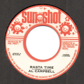 (7") AL CAMPBELL - RASTA TIME / VERSION