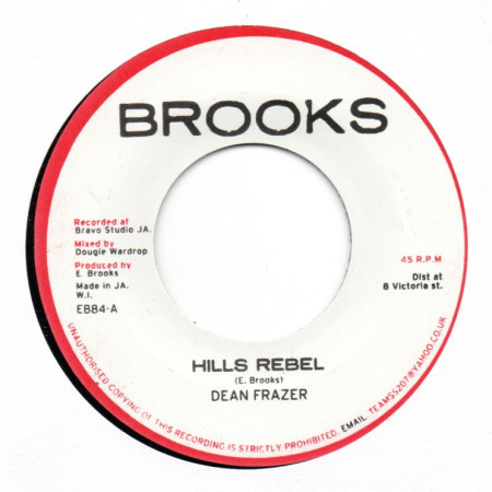 (7") DEAN FRAZER - HILLS REBEL / SLY, FLABBA - REBEL DUB