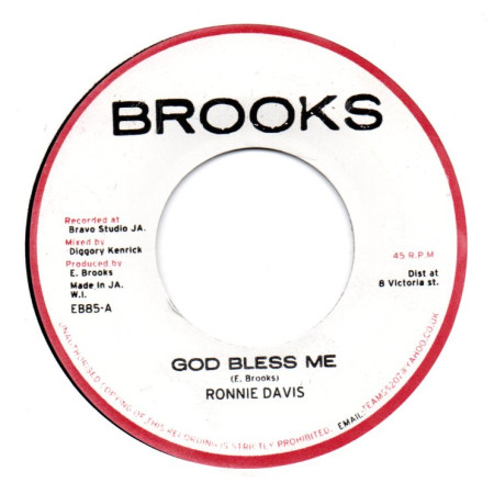 (7") RONNIE DAVIS - GOD BLESS ME / HORSE MOUTH, FLABBA, KENRICK, MATIC - TRIBUTE DUB