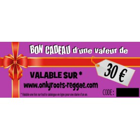 BON CADEAU DE 30 €