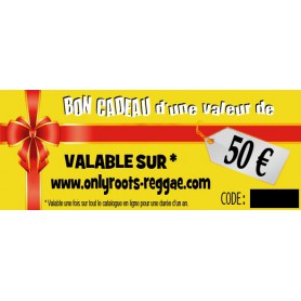 BON CADEAU DE 50 €