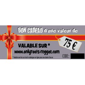 BON CADEAU DE 75 €