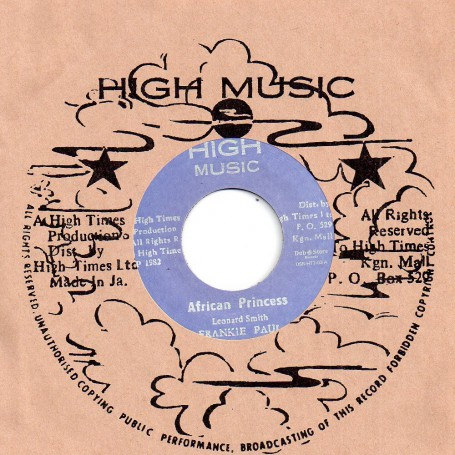 (7") FRANKIE PAUL - AFRICAN PRINCESS / HIGH TIMES PLAYERS - AFRICAN STYLE
