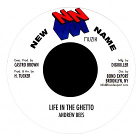 (7") ANDREW BEES - LIFE IN THE GHETTO / NEW NAME MUZIK COMPUTER VERSION