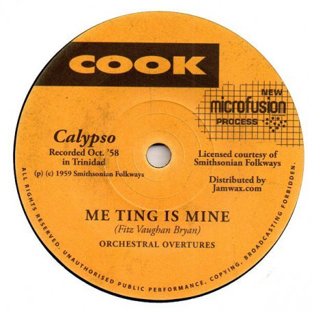 (7") ORCHESTRAL OVERTURES - ME TING IS MINE / WHEY YOU WANT TO TOUCH IT FOR