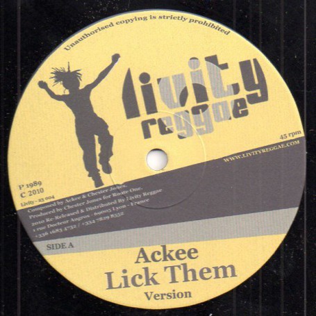 (12") ACKEE - LICK THEM / DENNIS D - STOP IT
