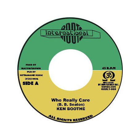 (7") KEN BOOTHE - WHO REALLY CARE / CONSCIOUS MIND - CARELESS DUB