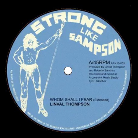 (10") LINVAL THOMPSON - WHOM SHALL I FEAR / FYAH INA BABYLON
